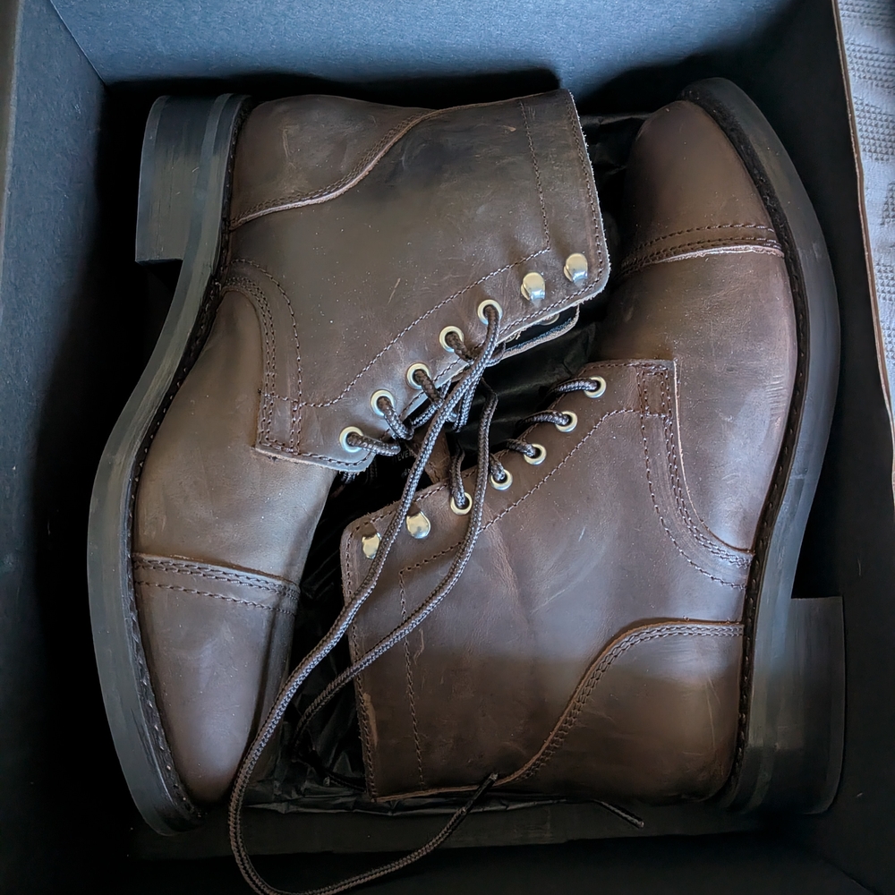 Brown Leather Women's Boots 10.5 - Picture 2 of 8